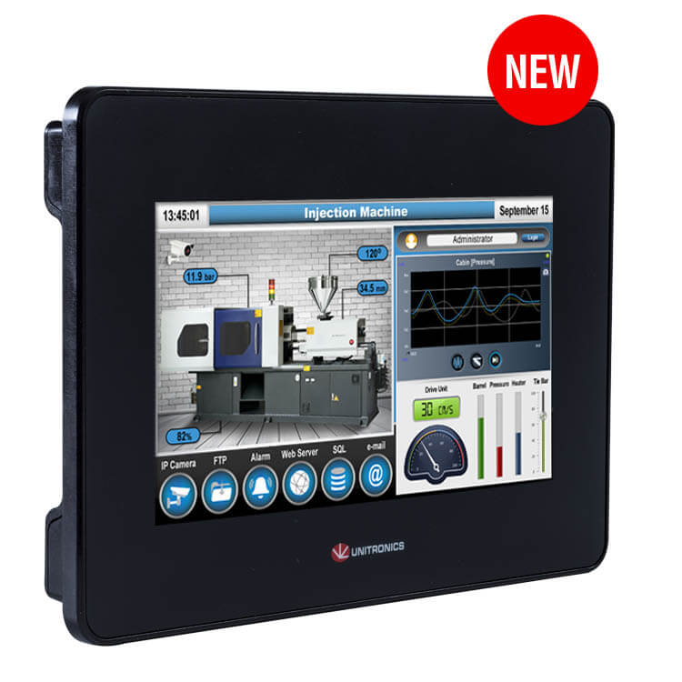 Bộ điều khiển PLC tích hợp màn hình cảm ứng HMI 7"